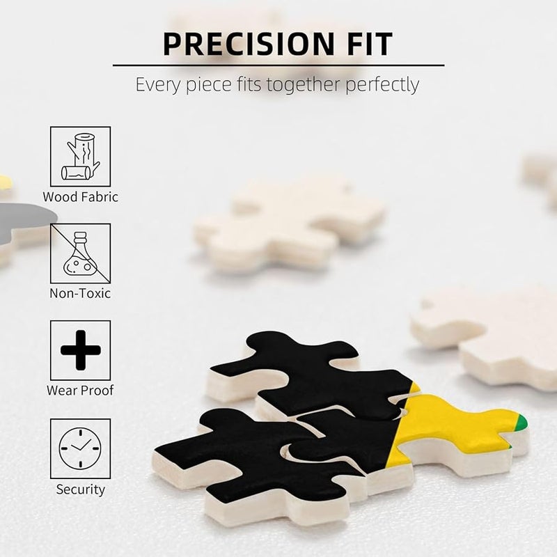 لغز علم جامايكا 1000 قطعة للكبار ديكور المنزل 29.5 × 19.7 بوصة - Image 4